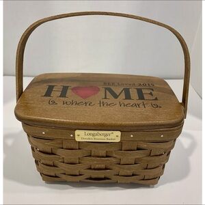 Longaberger Dresden Reunion Basket “Home Is Where the Heart Is” – Signed 2015